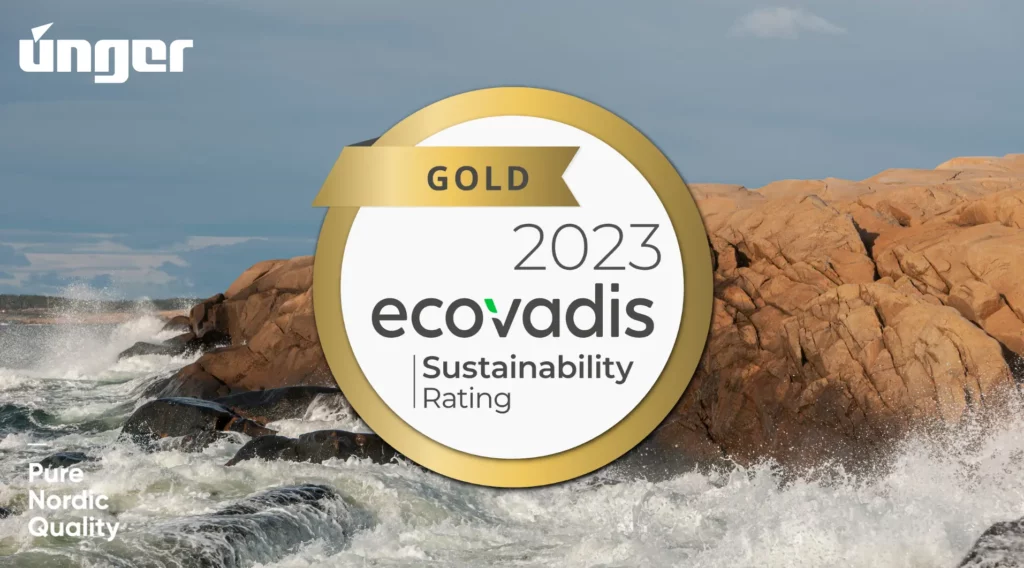 Unger Ecovadis Gold 2023.